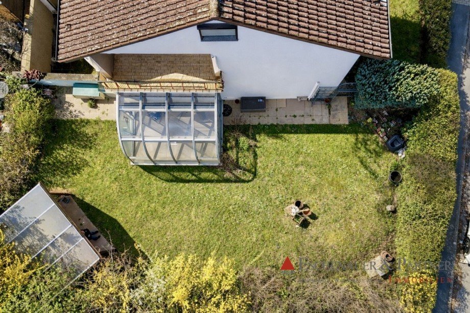 Luftaufnahme Zweifamilienhaus Hemsbach