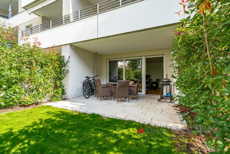 Garten Mannheim Erdgeschosswohnung Neuwertige 2 ZKB mit EBK und TG-Stellplatz in zentraler Wohnlage von Mannheim