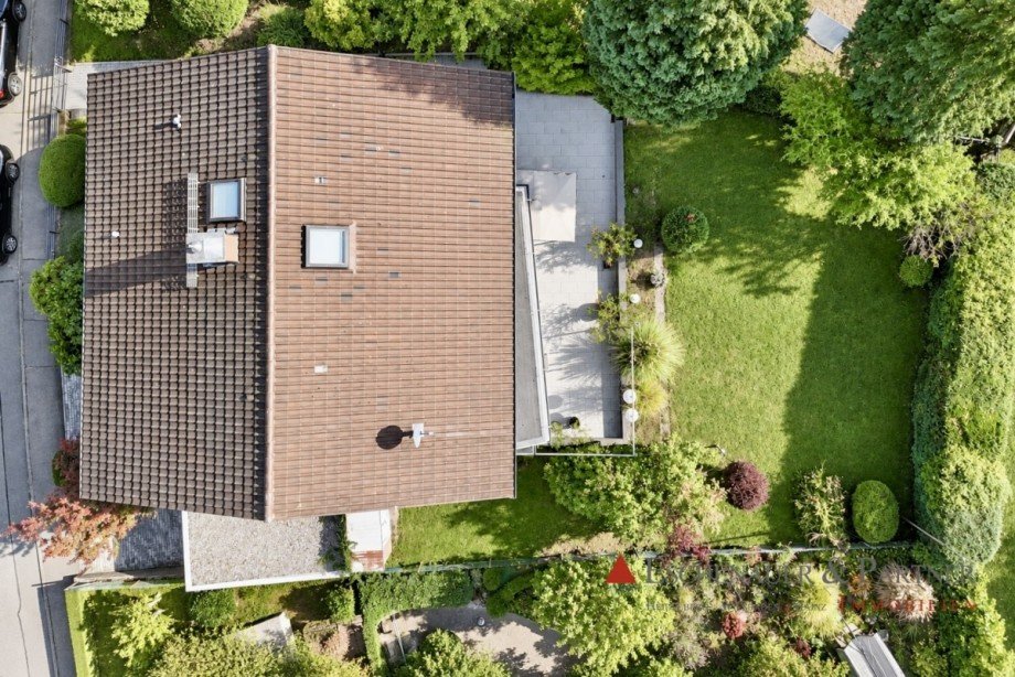 Vogelperspektive Einfamilienhaus Eberbach