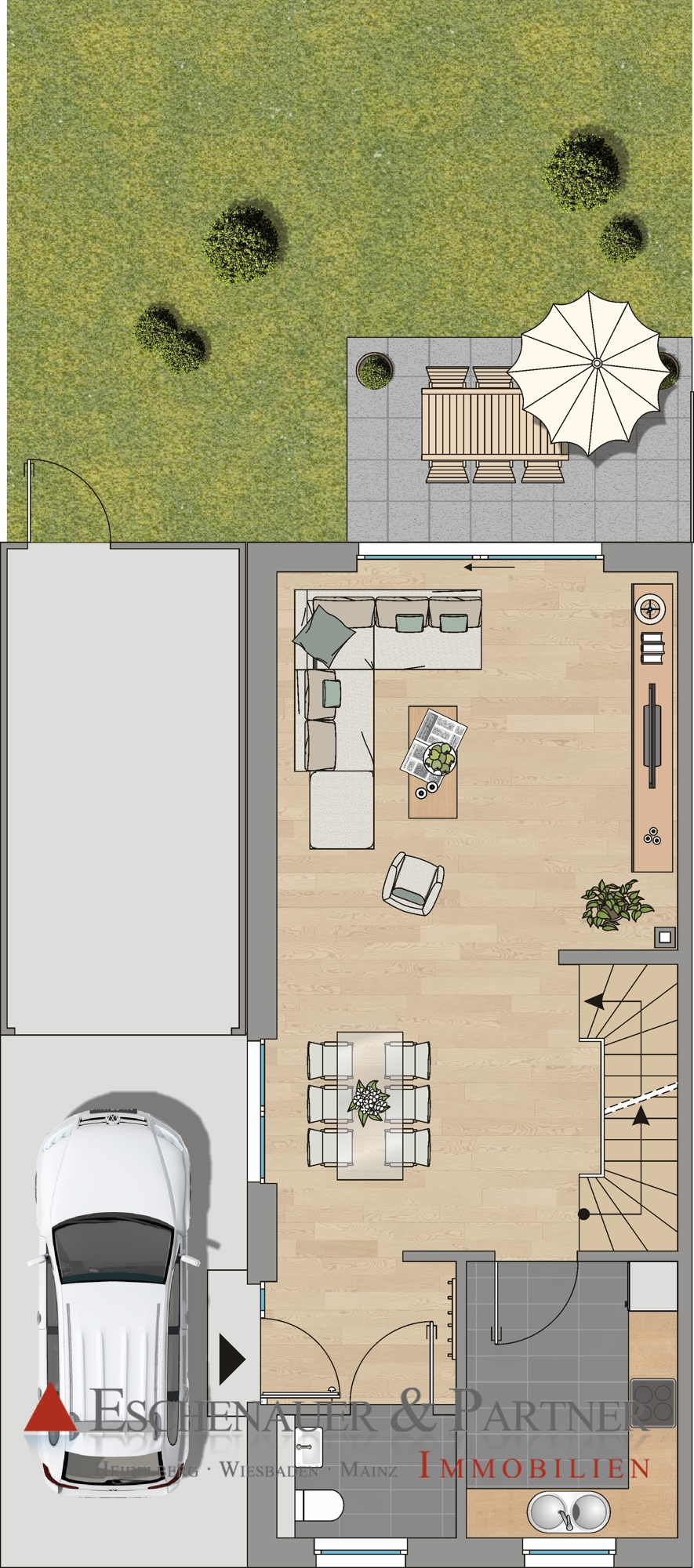 Haus 1 EG Doppelhaush�lfte Wiesbaden