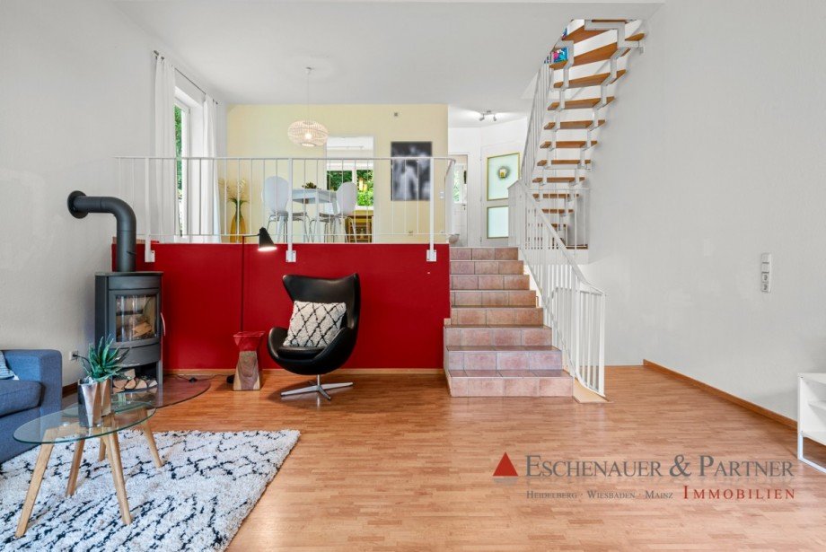 Wohnzimmer Doppelhaush�lfte Heidelberg