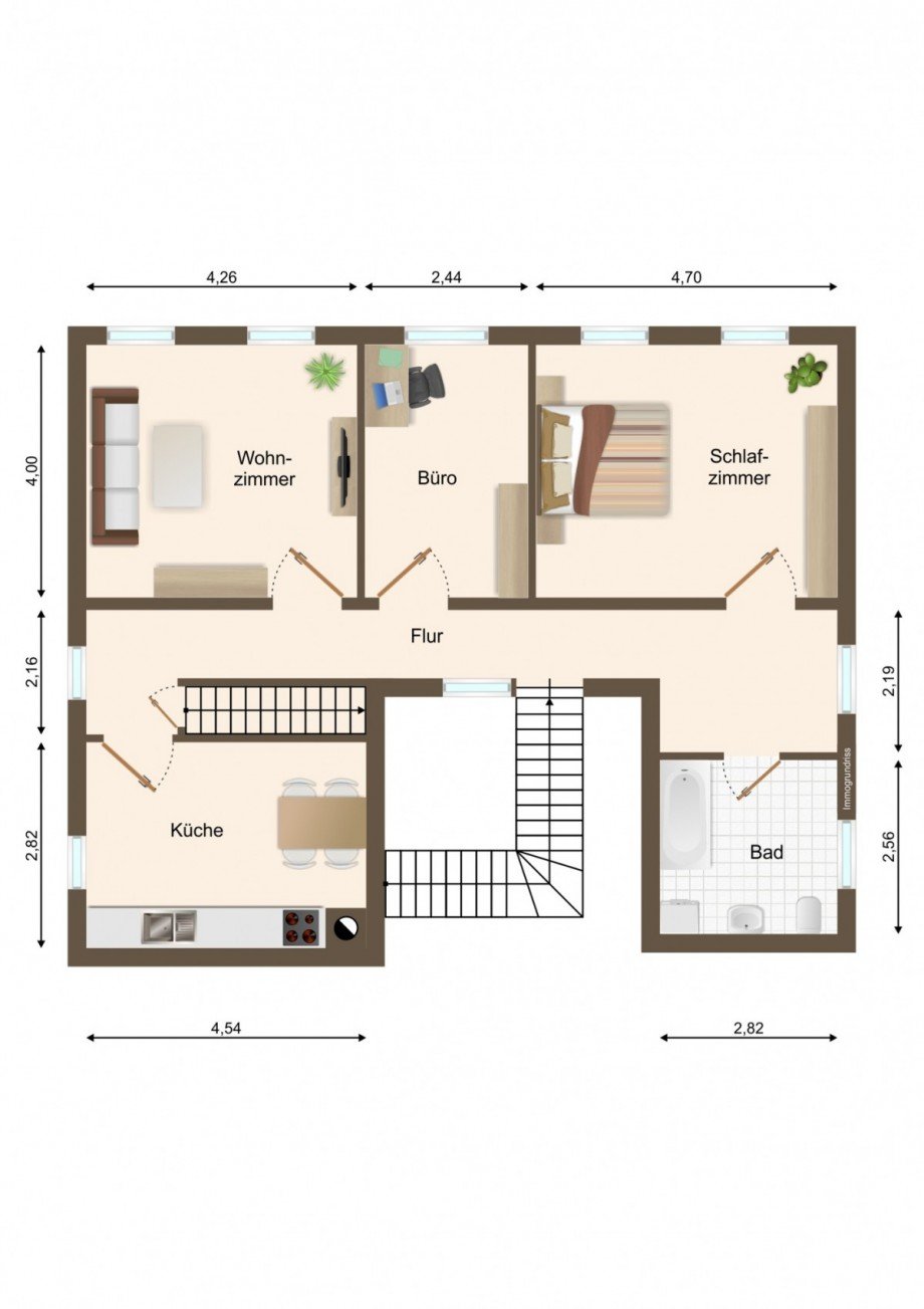 Grundriss Etagenwohnung Nu�loch