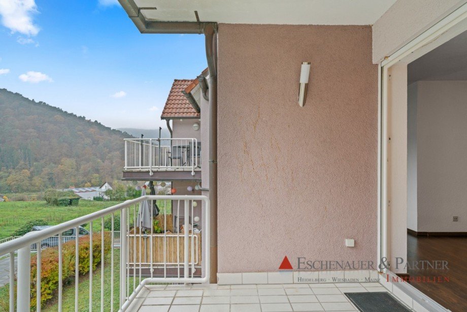 Balkon (mit Blick auf den Neckar) Etagenwohnung Neckarsteinach