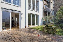 Terrasse Barrierefreie und luxuri�se Maisonett-Wohnung im Hinterhofgeb�ude der Heidelberger-Weststadt