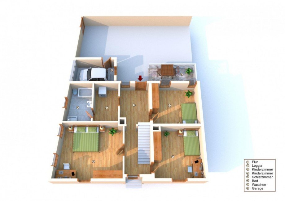 Grundriss EG Einfamilienhaus Heidelberg
