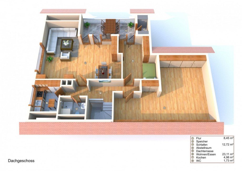Grundriss DG Einfamilienhaus Wiesloch