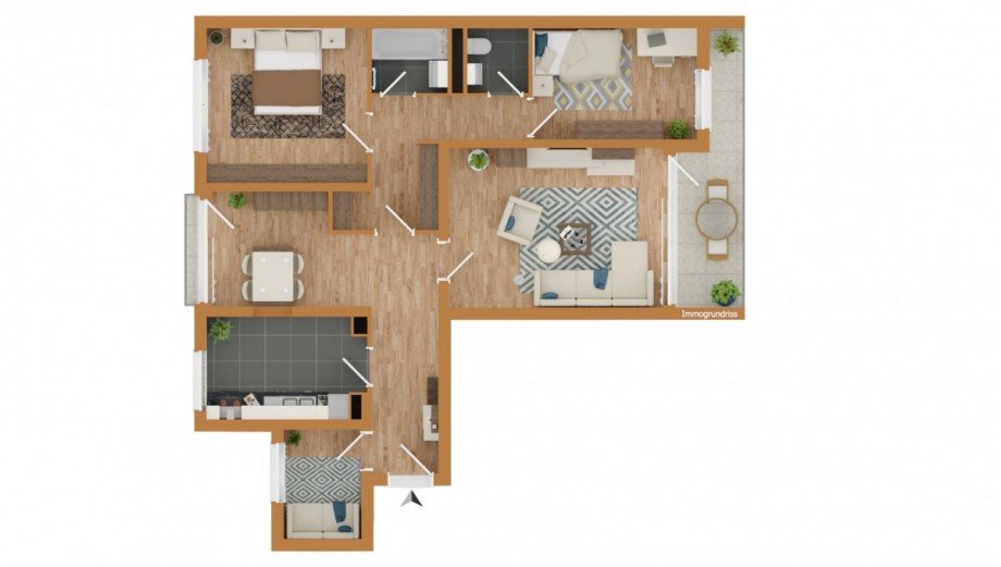 Grundriss Etagenwohnung Heidelberg