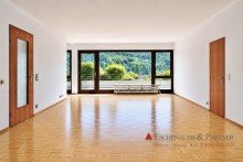 Wohnzimmer Wohnen �ber dem Neckar - Familienidylle mit traumhafter Sonnenterrasse und Panoramablick