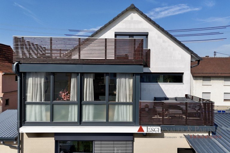 Ansicht Sandhausen Maisonettewohnung Urbaner Lifestyle trifft Dachterrassen-Feeling - Maisonette-Wohnen in Toplage von Sandhausen