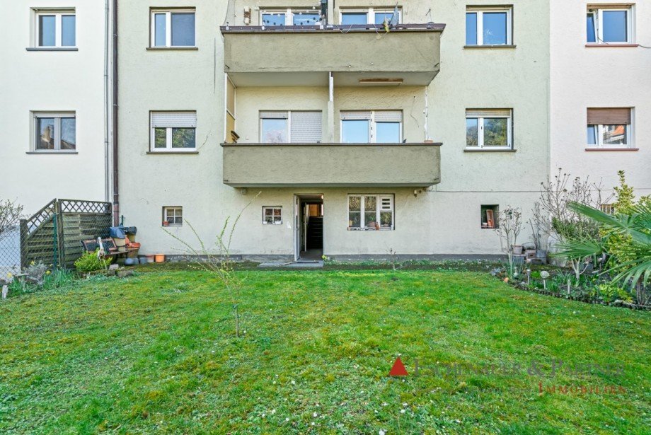 Gartenansicht Mehrfamilienhaus Ludwigshafen am Rhein