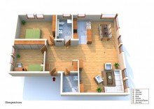 Grundriss Moderne Wohnung zur Miete in Ginsheim
