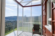 Wintergarten auf dem gro�en Balkon Stilvoll wohnen im Gr�nen - charmante Splitlevelwohnung mit Wintergarten