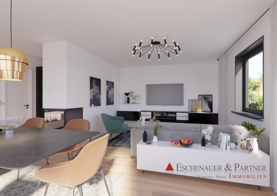 Wohnzimmer Erdgeschosswohnung Ingelheim am Rhein
