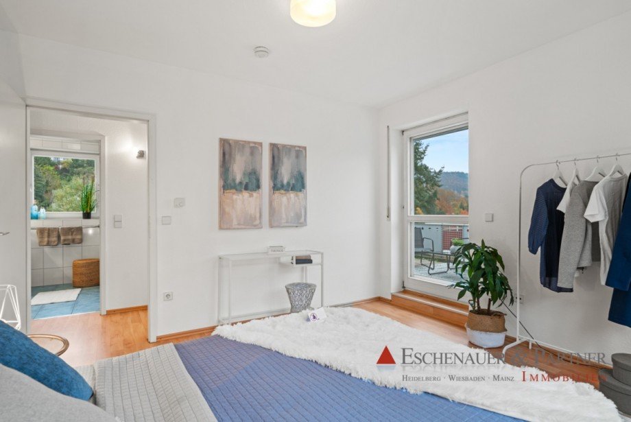 Schlafzimmer Maisonettewohnung Heidelberg