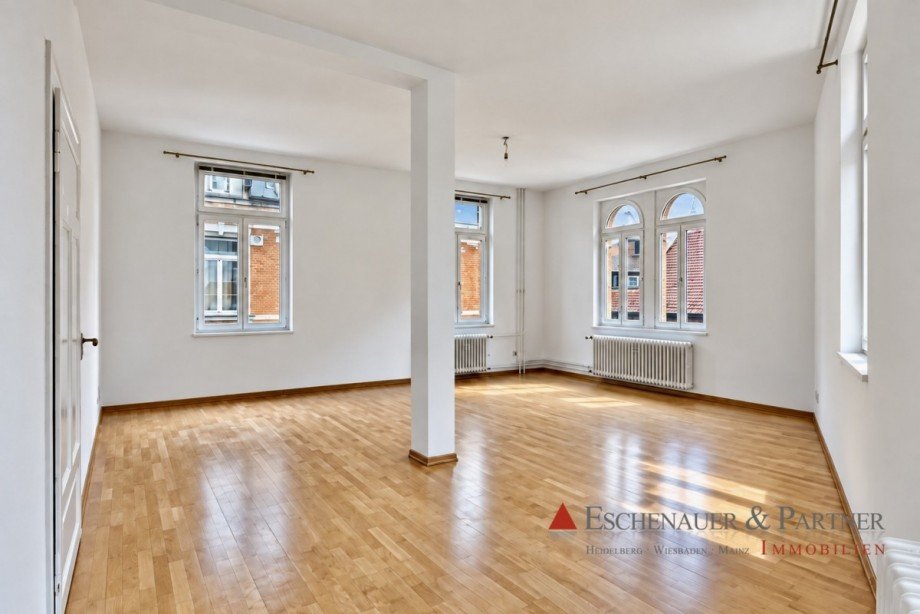 Wohnzimmer Etagenwohnung Heidelberg
