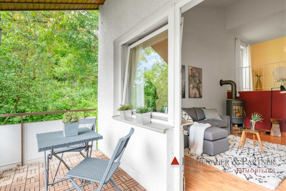 Balkon Doppelhaush�lfte Heidelberg