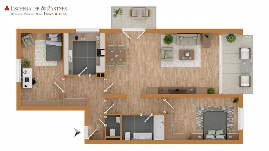 Grundriss Etagenwohnung Wiesbaden