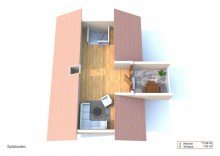 Grundriss Spitzboden Dachgeschoss-Maisonette-Wohnung in toller Wohnlage von Heidelberg-Handschuhsheim