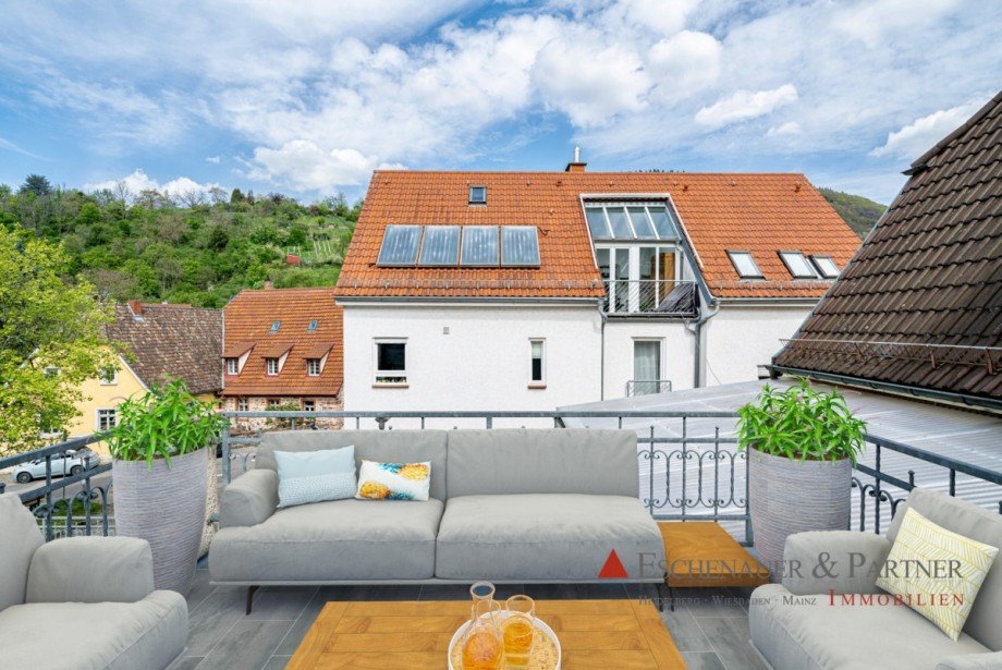 Balkon (digital bearbeitet) Einfamilienhaus Heidelberg