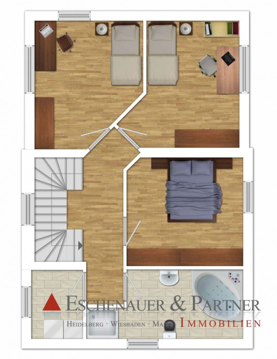 Obergeschoss Einfamilienhaus Mainz