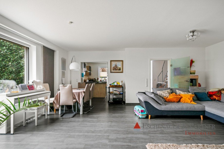 Wohnzimmer Doppelhaush�lfte Heidelberg