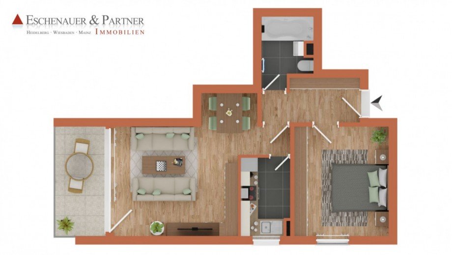 Grundriss Etagenwohnung Wiesbaden