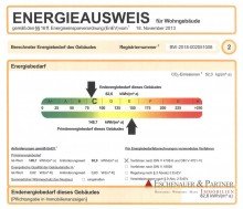 Auszug Energieausweis WOHNEN IM GR�NEN - Sch�n geschnittene 3 ZKB mit Balkon und PKW-Stellplatz in Wilhelmsfeld