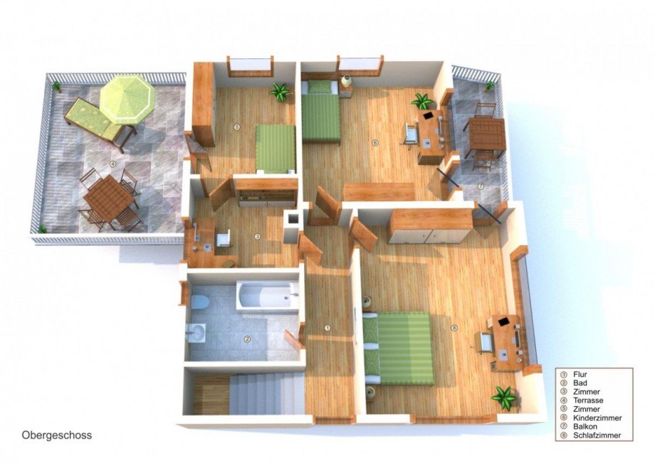 Grundriss OG Einfamilienhaus Leimen
