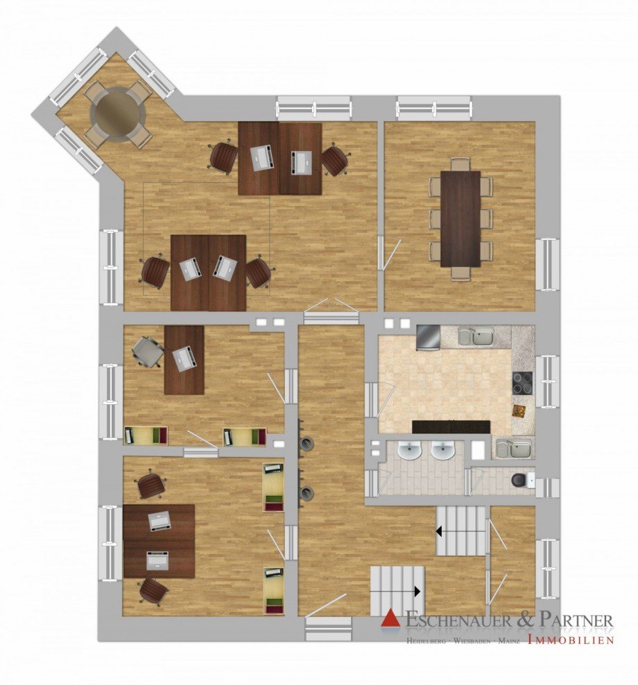 Grundriss B�rohaus Wiesbaden