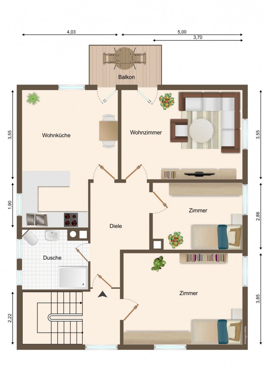 Grundriss Etagenwohnung Eppelheim