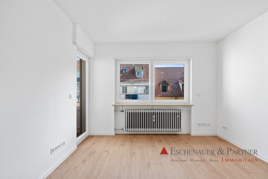Schlafzimmer (Foto von Juni 2025) Etagenwohnung Heidelberg