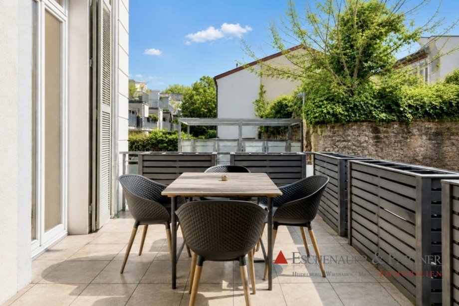 Balkon Erdgeschosswohnung Heidelberg