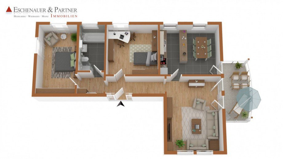 Grundriss Etagenwohnung Frankfurt am Main