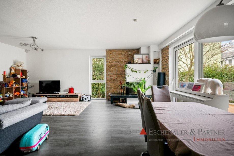 Wohnzimmer Doppelhaush�lfte Heidelberg