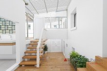 Innenhof (digital bearbeitet) DAS BAUERNHAUS-PROJEKT - Individuelles Einfamilienhaus mit Potential in Heidelberg-Handschuhsheim