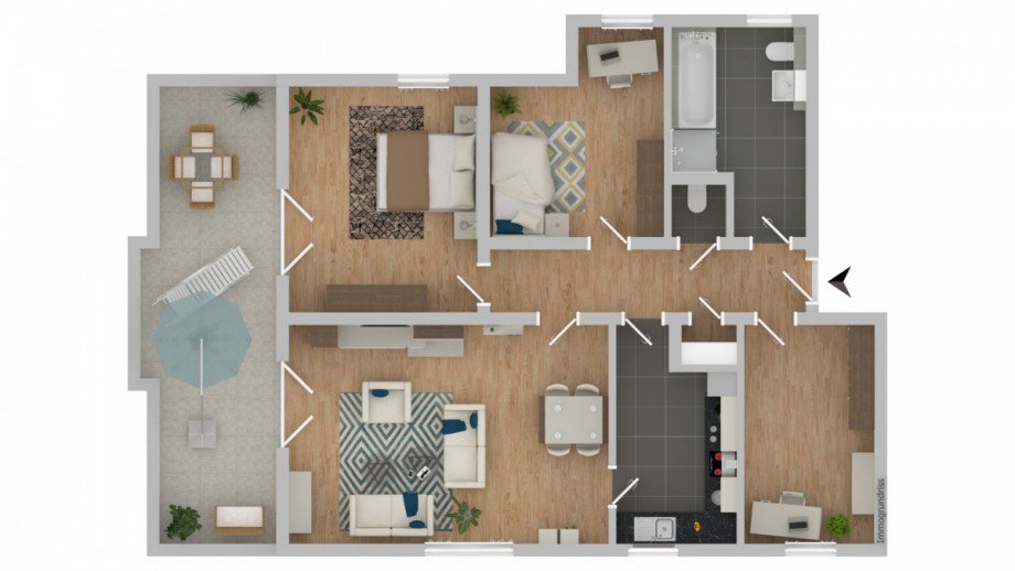Grundriss Penthousewohnung Eberbach