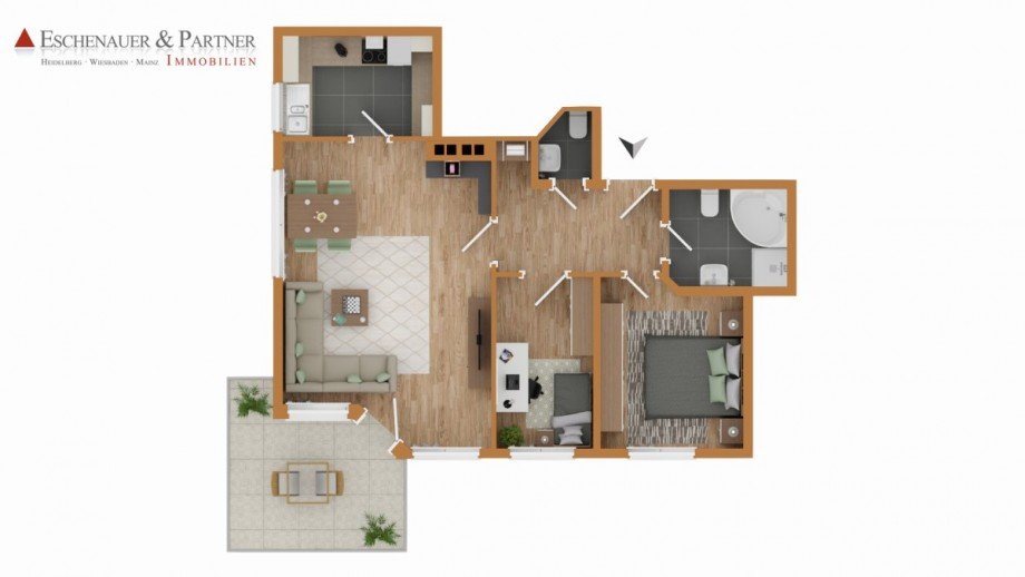 Grundriss Etagenwohnung Wiesbaden