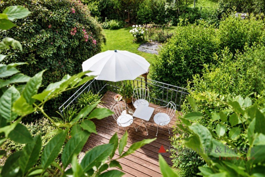 Blick in den Garten Einfamilienhaus Heidelberg