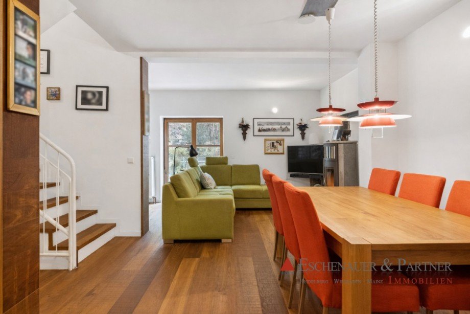 Wohnzimmer 1.OG Reihenmittelhaus Heidelberg
