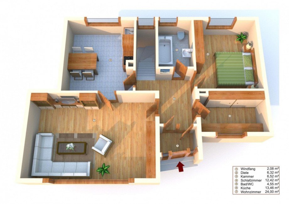 Grundriss Einfamilienhaus Oberzent
