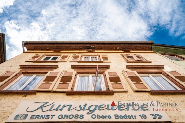 Fassade Eberbach Mehrfamilienhaus KAPITALANLEGER AUFGEPASST - Flexibel nutzbares Stadthaus im Herzen von Eberbach
