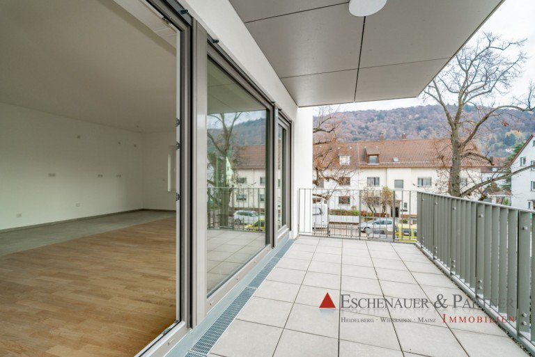 Balkon Heidelberg Etagenwohnung NEUBAU-ERSTBEZUG - Exklusive und barrierefreie 4 ZKB in Heidelberg