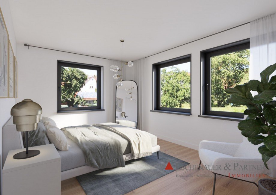 Schlafzimmer Erdgeschosswohnung Ingelheim am Rhein