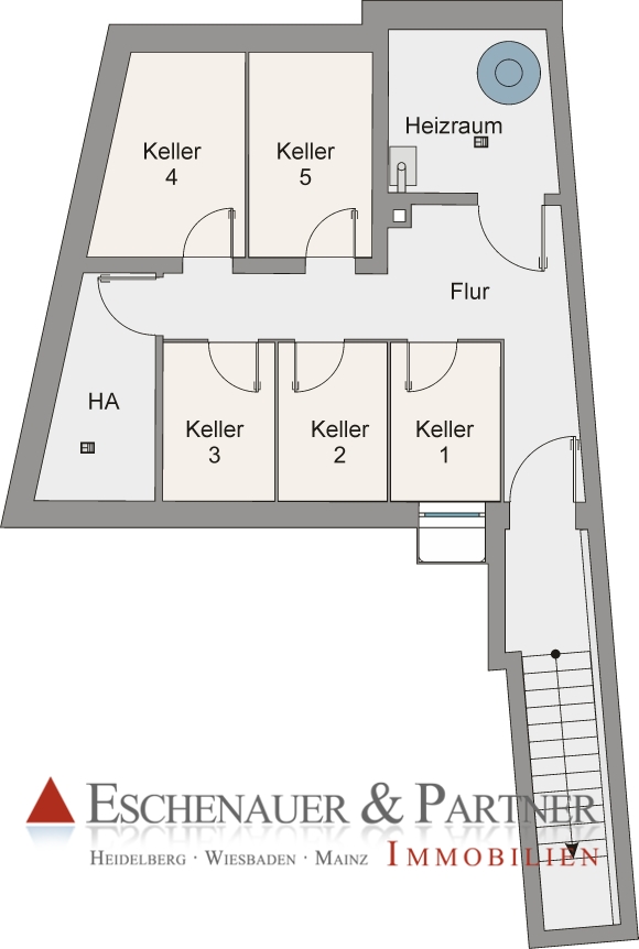 Plan Keller Erdgeschosswohnung Mainz
