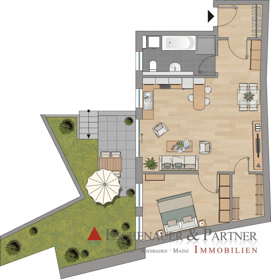 Wohnung 2 Erdgeschosswohnung Mainz