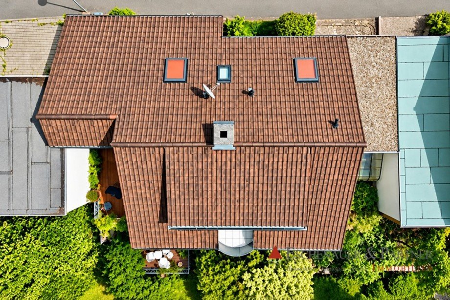 Vogelperspektive Einfamilienhaus Heidelberg