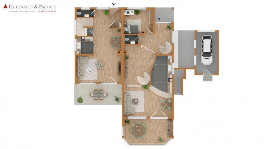 Grundriss EG Zweifamilienhaus Taunusstein