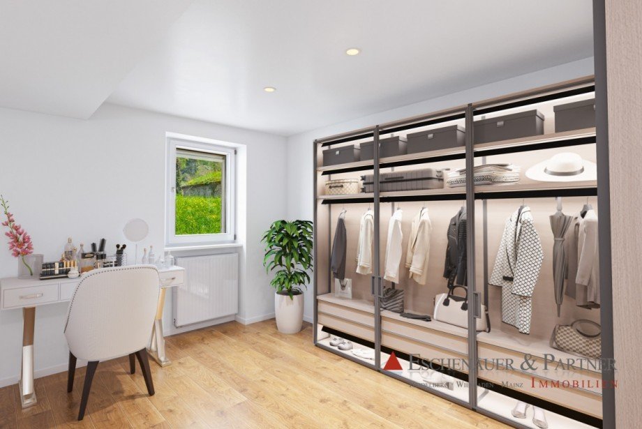 Begehbarer Kleiderschrank (digital bearbeitet) Einfamilienhaus Heidelberg