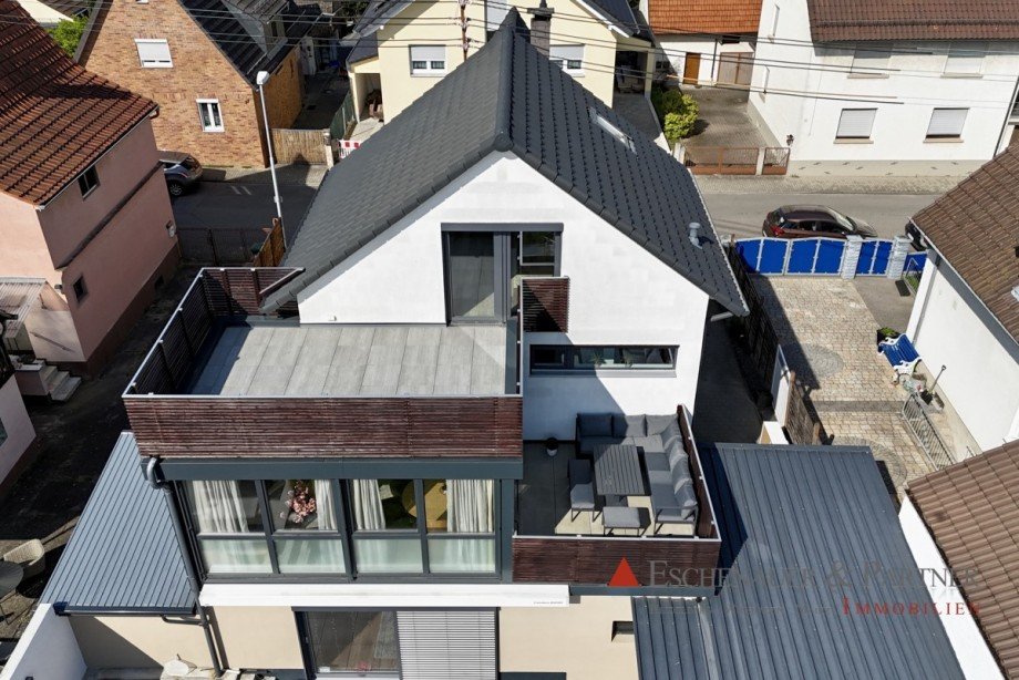 Luftaufnahme Maisonettewohnung Sandhausen