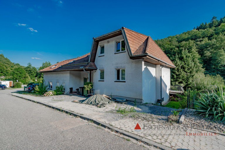 Ansicht Hirschhorn Dachgeschosswohnung WOHNEN IM GR�NEN - Sanierte Dachgeschosswohnung mit gro�em Balkon und tollem Ausblick